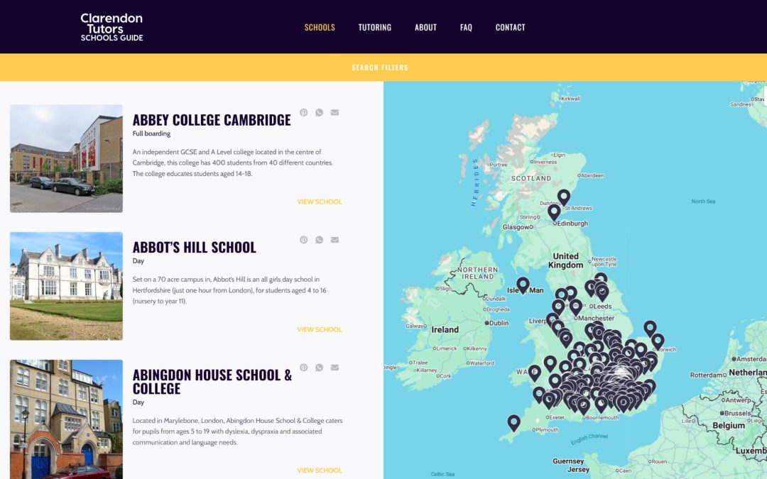 Clarendon Tutors launches free data-driven independent secondary schools guide
